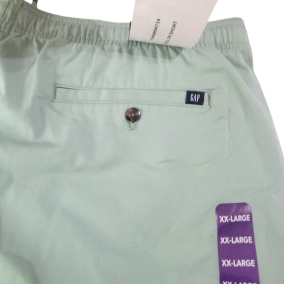 Gap Mens Granite Green Drawstring Shorts XXL 98% Cotton 2% Spandex Casual Elasti - Picture 14 of 16